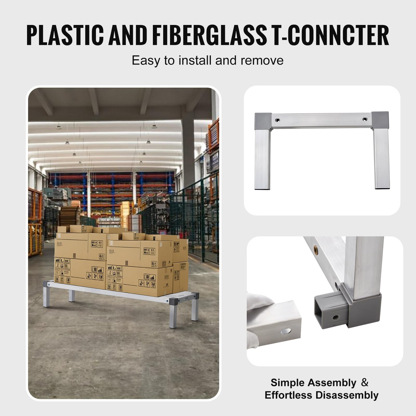 Foto 4 | Estante De Embalaje Vevor De Aluminio, 48 X 14 Pulgadas, Capacidad De 1000 Libras - Venta Internacional.