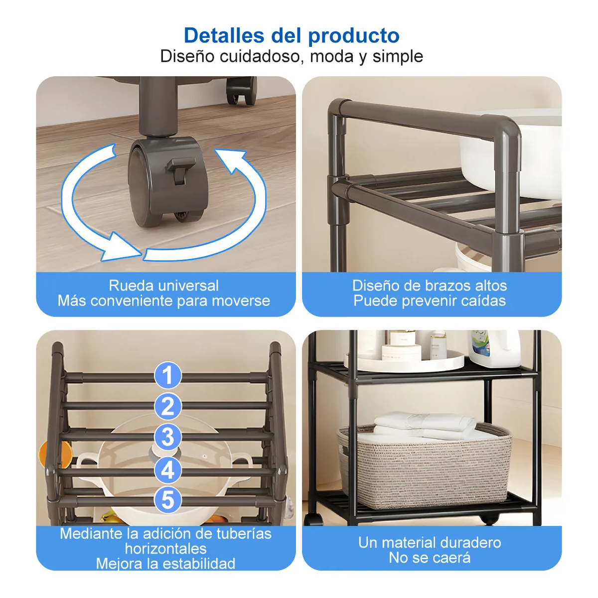 Foto 3 pulgar | Organizador Metálico 6 Niveles Eo Safe Imports Esi-20295 Negro