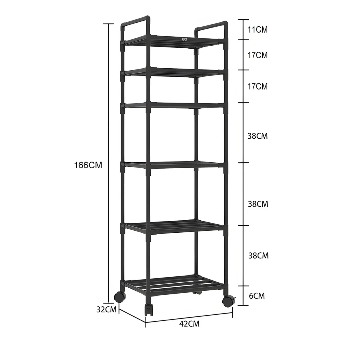 Foto 5 pulgar | Organizador Metálico 6 Niveles Eo Safe Imports Esi-20295 Negro