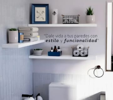Foto 4 | Repisas Flotantes de Madera 4 Piezas