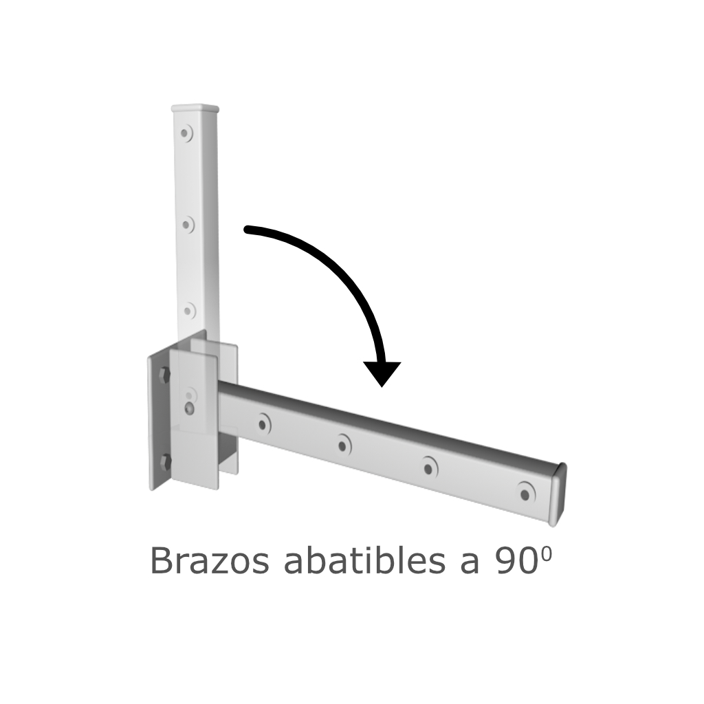 Foto 3 pulgar | Tendedero de Ropa Plegable Barq-Clean 4 Líneas Soporta 45kg
