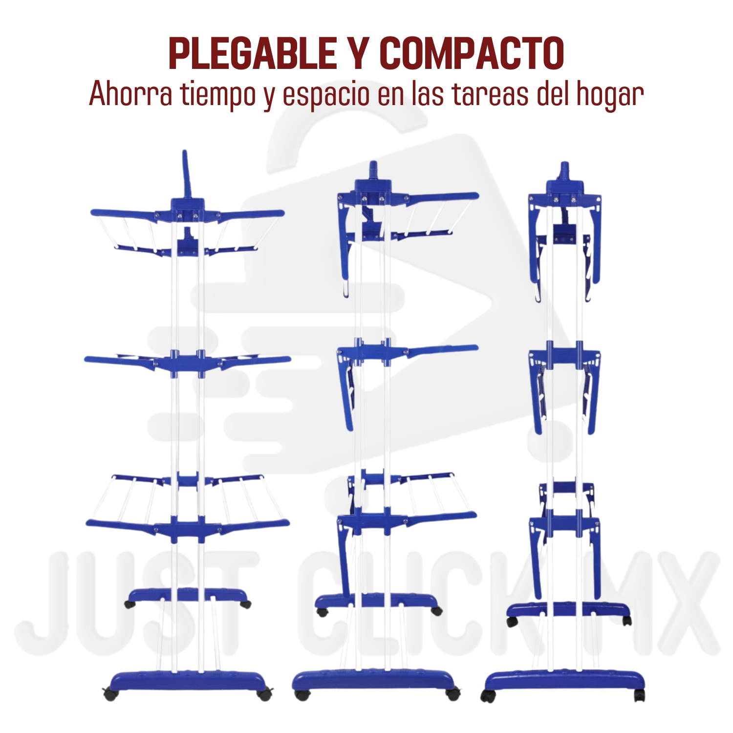 Foto 4 pulgar | Tendedero JustClick MX Plegable 3 Niveles