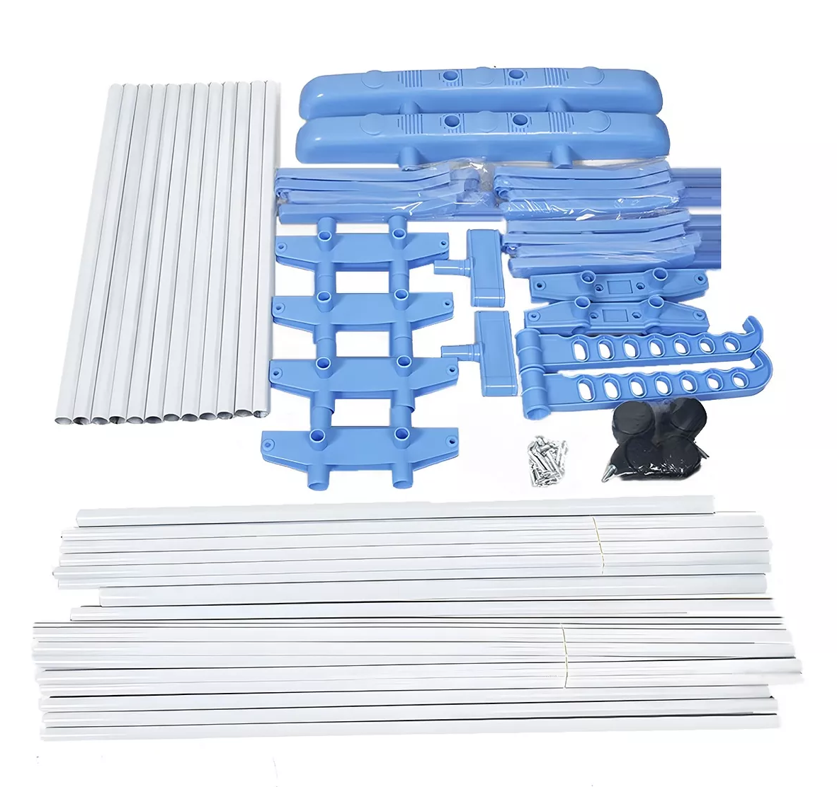 Foto 6 | Tendedero Vertical Plegable 3 Niveles Blanco Con Azul