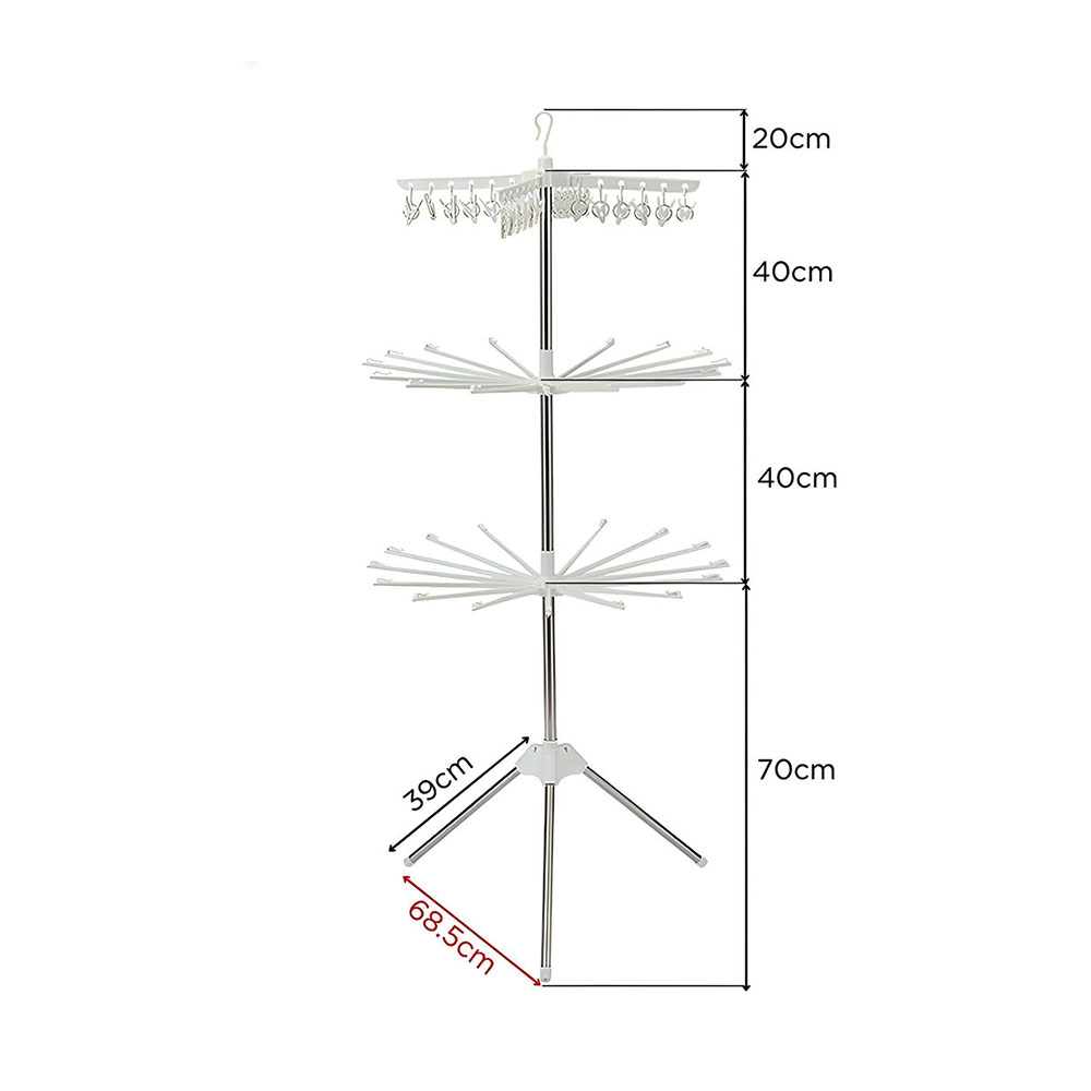 Foto 3 pulgar | Tendedero Plegable De 3 Niveles