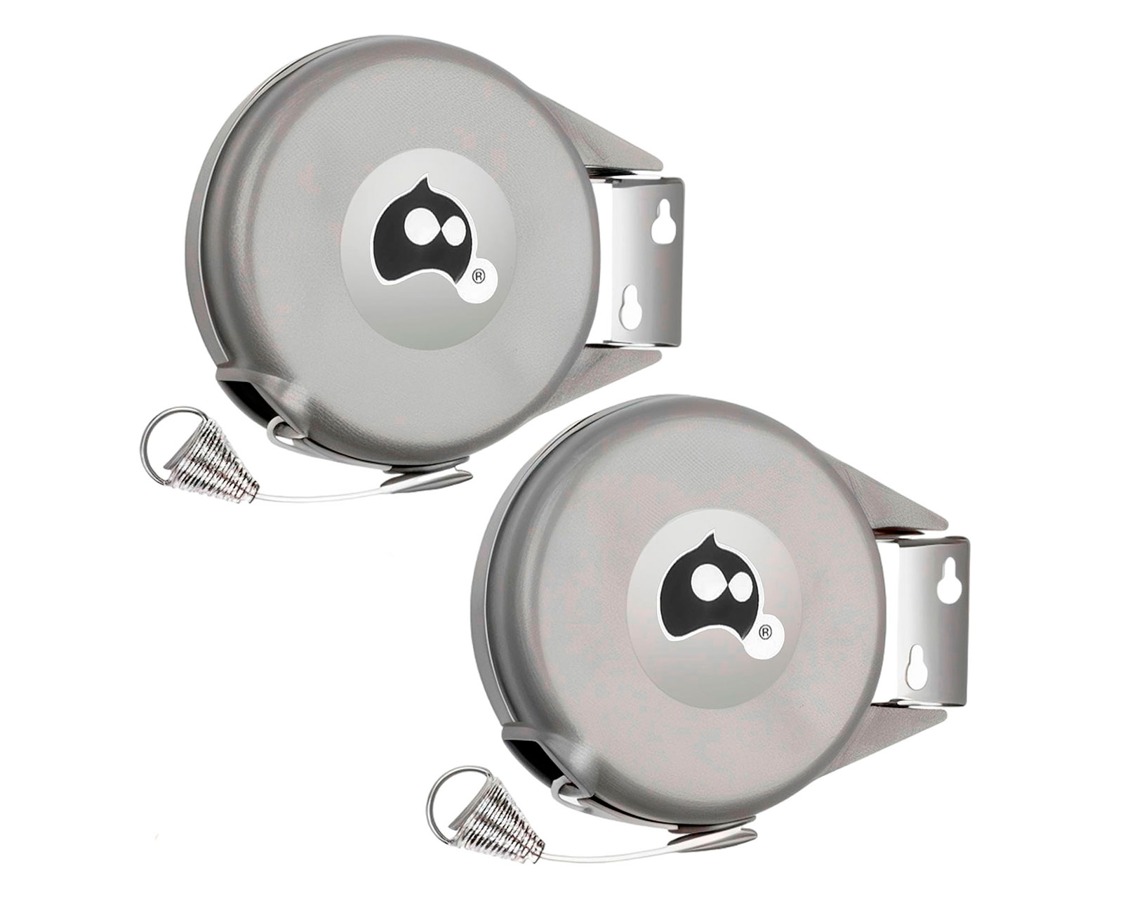 Foto 2 | Set De 2 Piezas Tendedero Plegable De 15 M Gris Bluelander
