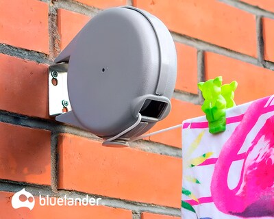 Foto 5 | Set De 2 Piezas Tendedero Plegable De 15 M Gris Bluelander