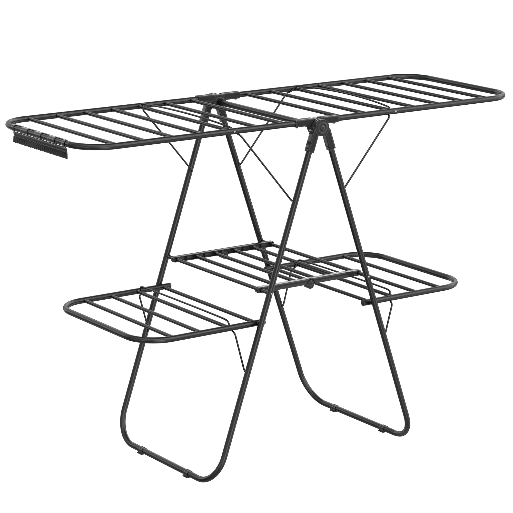 Foto 1 | Tendedero De Ropa Songmics Plegable De 2 Niveles Negro Ullr053b01 - Venta Internacional.