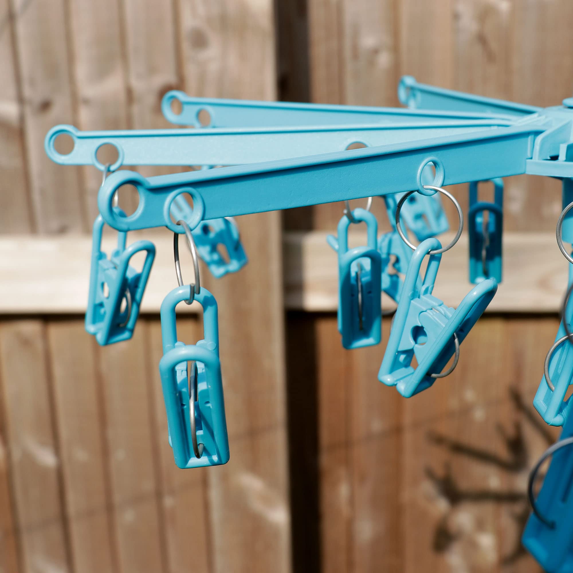 Foto 5 pulgar | Tendedero De Ropa Hangerworld Con 20 Clips Para Calcetines Y Ropa Interior - Venta Internacional.