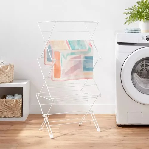 Foto 2 | Tendedero Plegable Portatil Retractil Colgar Y Secar Ropa