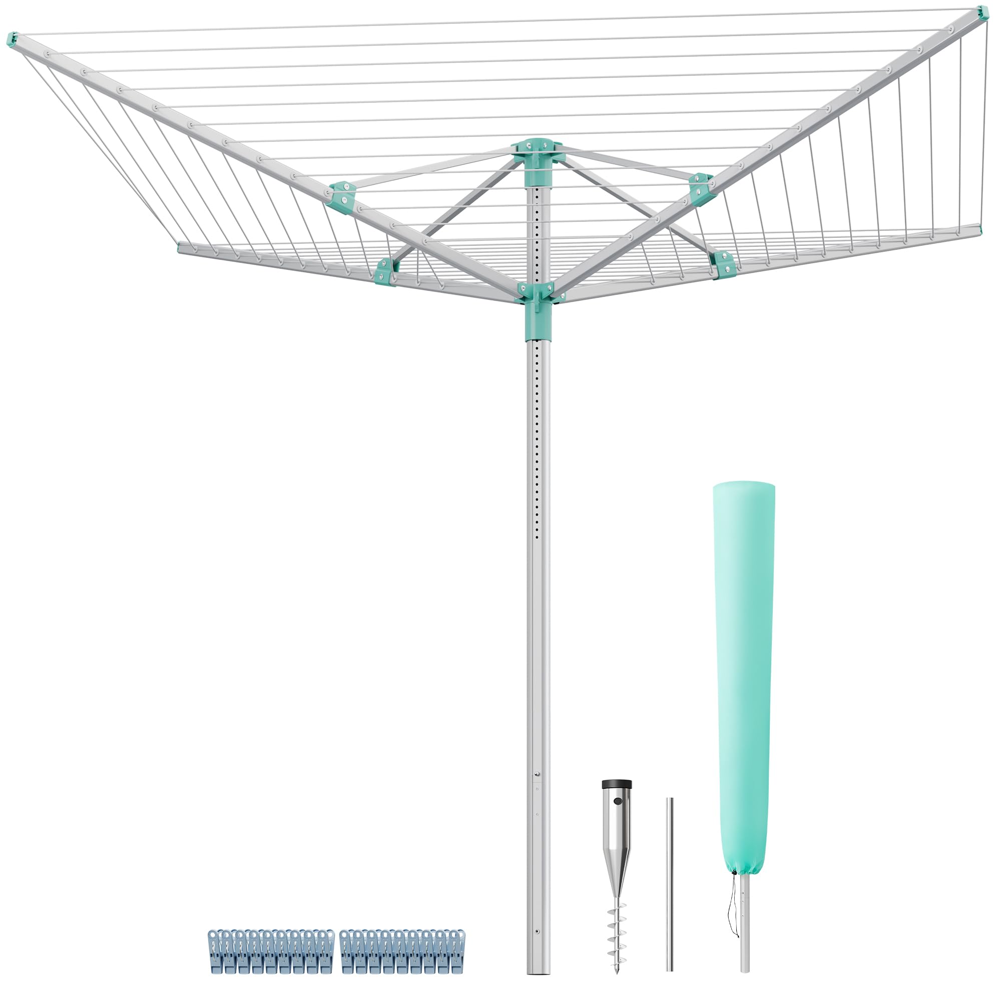 Tendedero Para Exteriores Songmics Ullr302e01 Con Tendedero De 197 Pies - Venta Internacional.