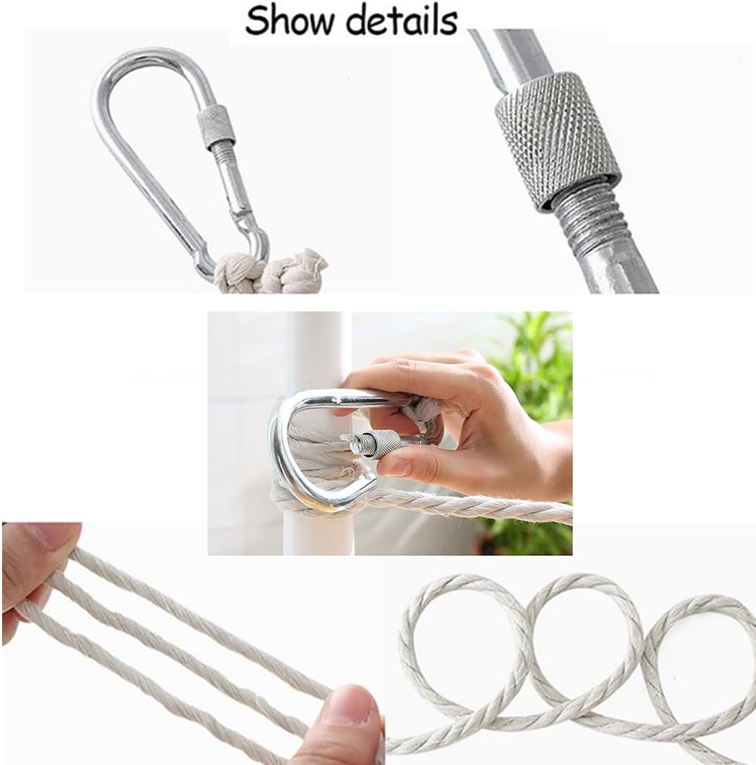 Foto 5 pulgar | Cuerda De Algodón Clothesline De 15 M Con Mosquetones Para Ropa De 15 M  - Venta Internacional.