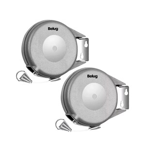 Foto 1 | 2 Tendederos Retráctil Plegable Para Interior Y Exterior Belug 30m Gris