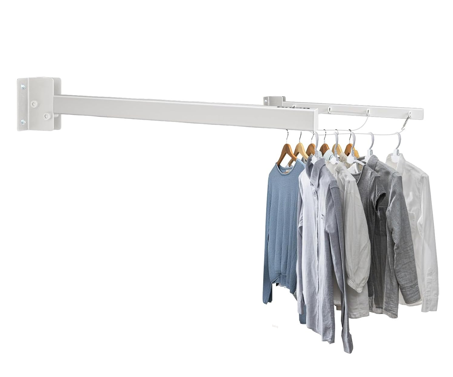 Foto 2 | Tendederos Plegables Retráctil B Elug  Ropa Plegable Reforzado Metal Blanco