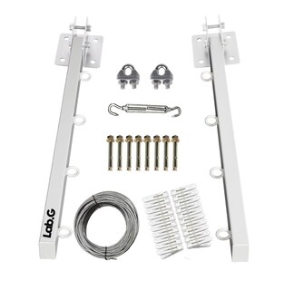 Foto 1 | Tendederos Plegables Lab.g Retractil Ropa Plegable Reforzado Metal Blanco
