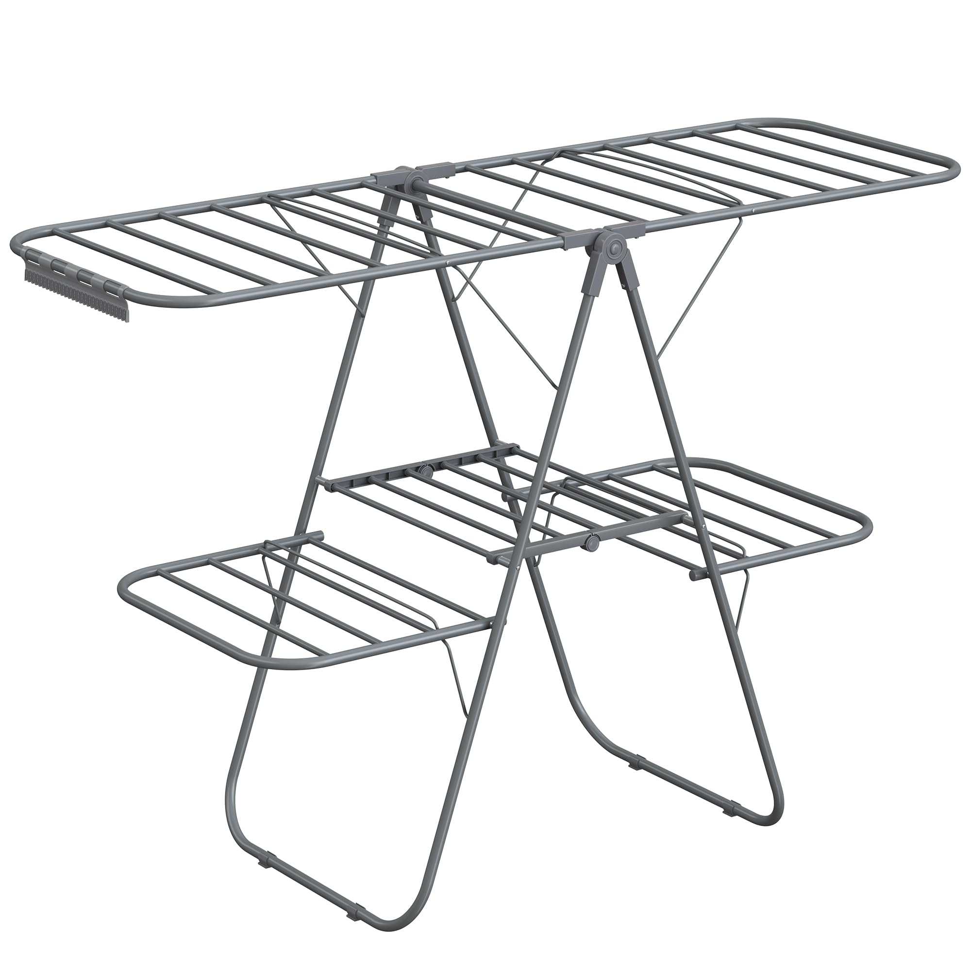 Foto 1 | Tendedero De Ropa Songmics Plegable De 2 Niveles Gris Ullr053g0 - Venta Internacional.