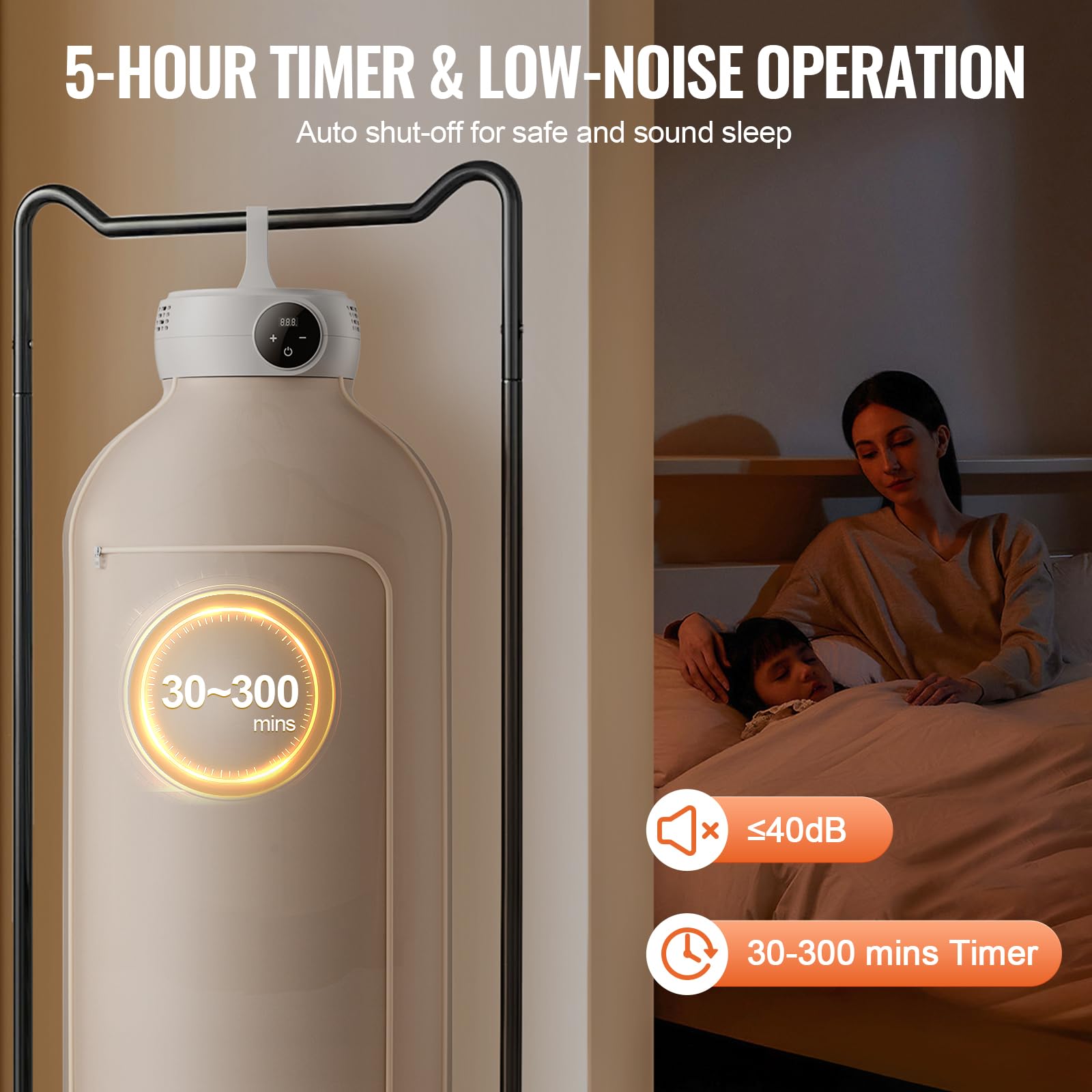 Foto 6 pulgar | Secadora De Ropa Vevor Portátil Con Bolsa De Secado De 600 W Y 7,5 Kg, Color Beige - Venta Internacional.
