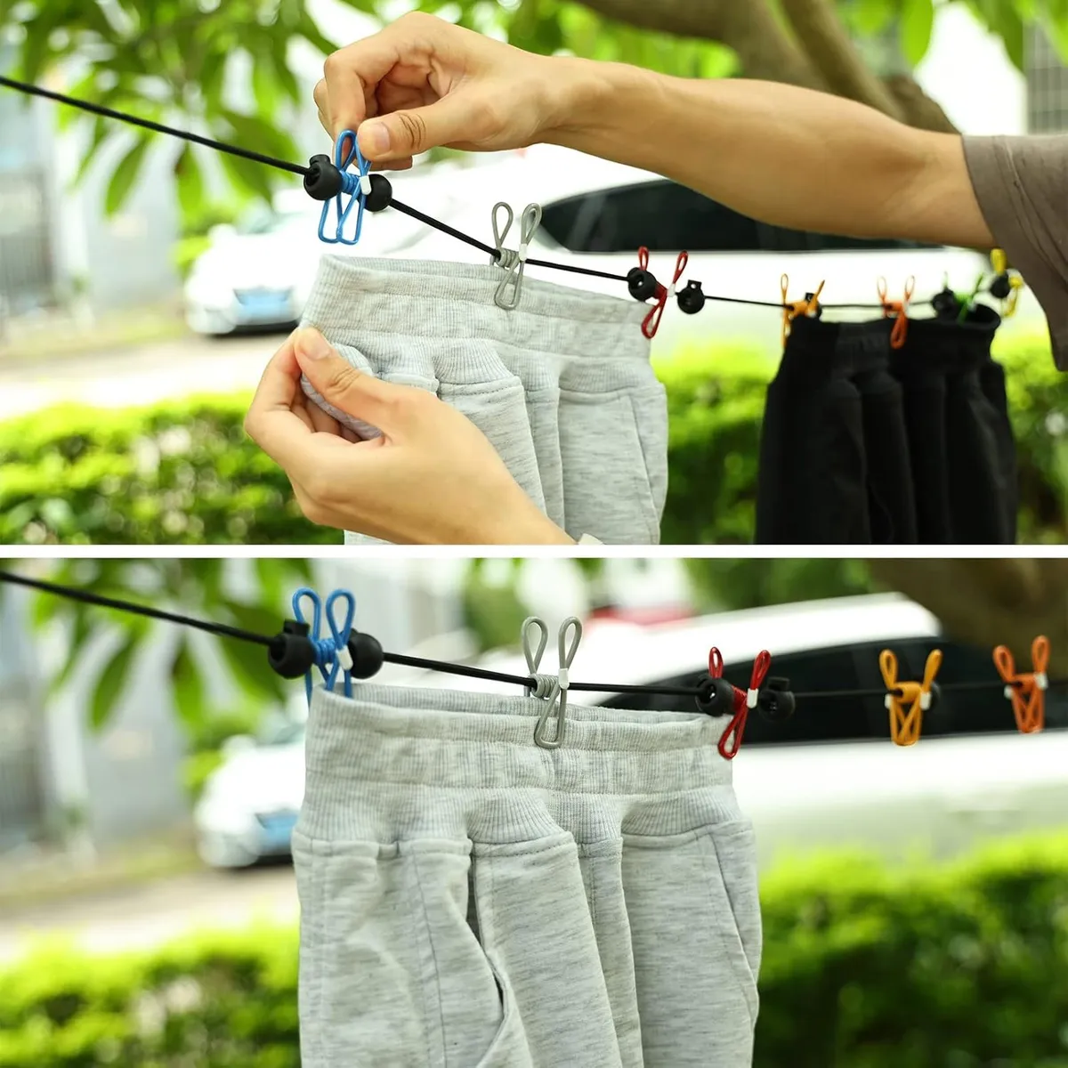 Foto 3 pulgar | ''tendedero Portátil Para Viajes Línea Con 12 Clips De Ropa ''