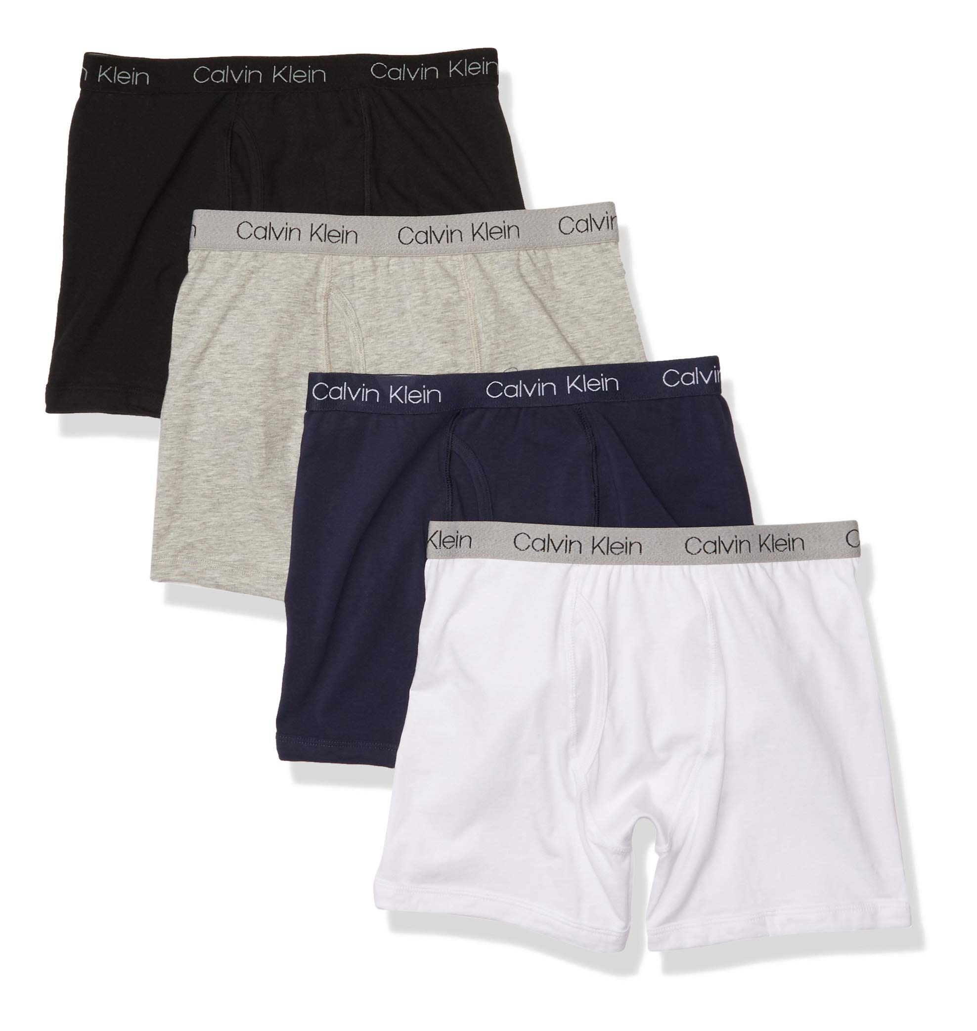 Calvin Klein Calzoncillos Bóxer Para Niños, Talla Xs, Paquete De 4 Unidades - Venta Internacional.