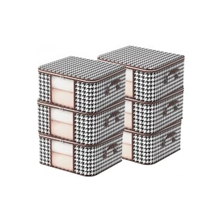 Foto 1 | Cajas de Almacenamiento Organizadoras 6 Piezas Marron