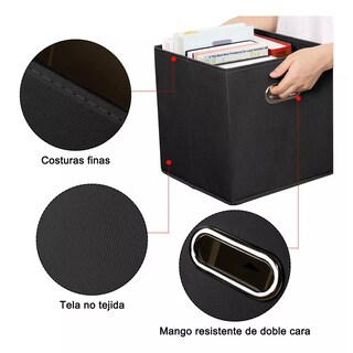 Foto 3 | Cajas Organizadores Plegables 6 Piezas Negro