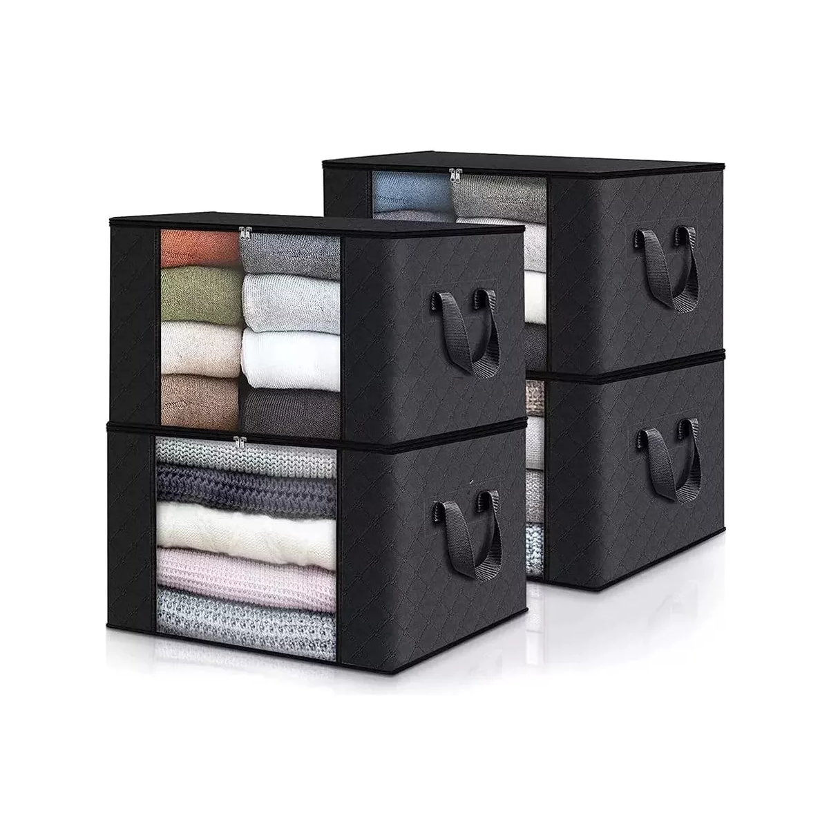 Foto 1 | Bolsa De Almacenamiento Plegable 4pzs  Eo Safe Imports Esi-18113 Negro