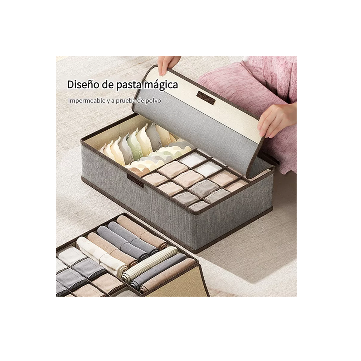 Foto 2 | Organizador Plegable de Ropa Interior Eo Safe Imports Esi-18173 Gris