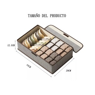 Foto 3 | Organizador Plegable de Ropa Interior Eo Safe Imports Esi-18173 Gris