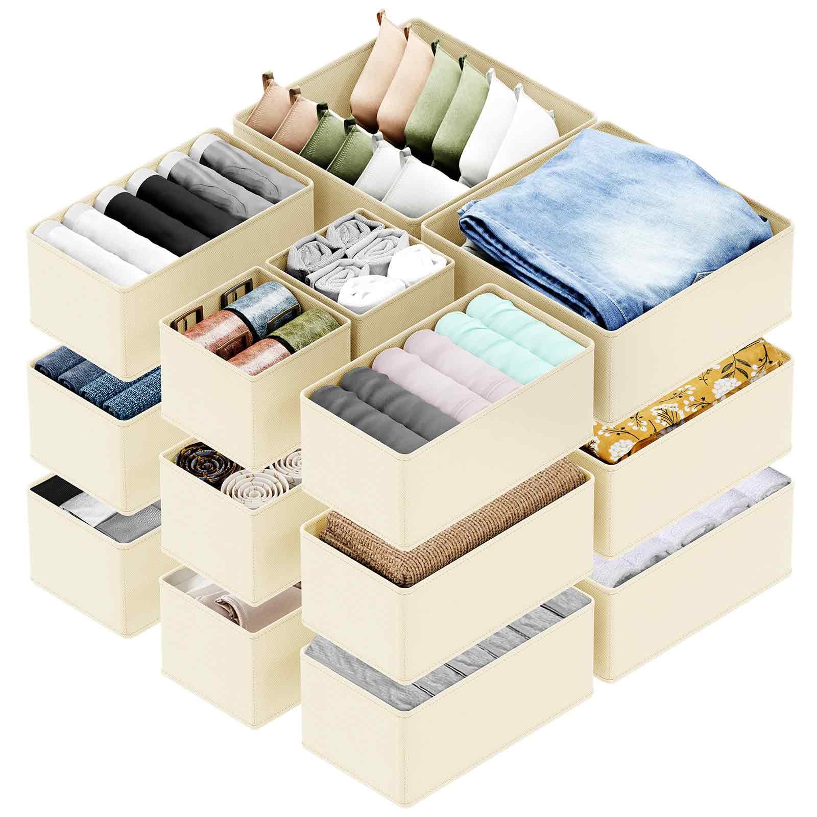 Foto 2 pulgar | Organizador De Cajones Spaceaid Para Ropa, Paquete De 18, Color Beige - Venta Internacional.