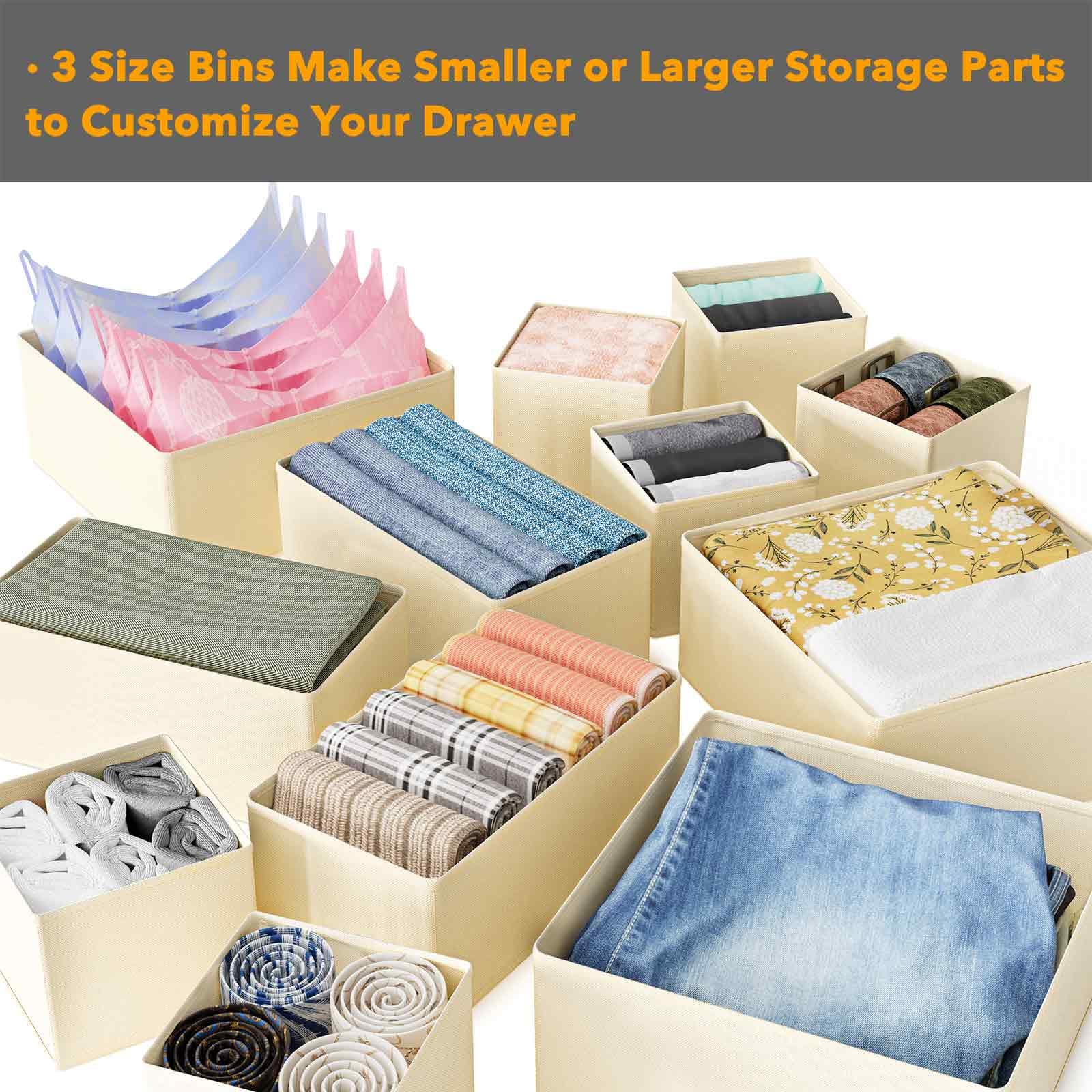 Foto 6 pulgar | Organizador De Cajones Spaceaid Para Ropa, Paquete De 18, Color Beige - Venta Internacional.
