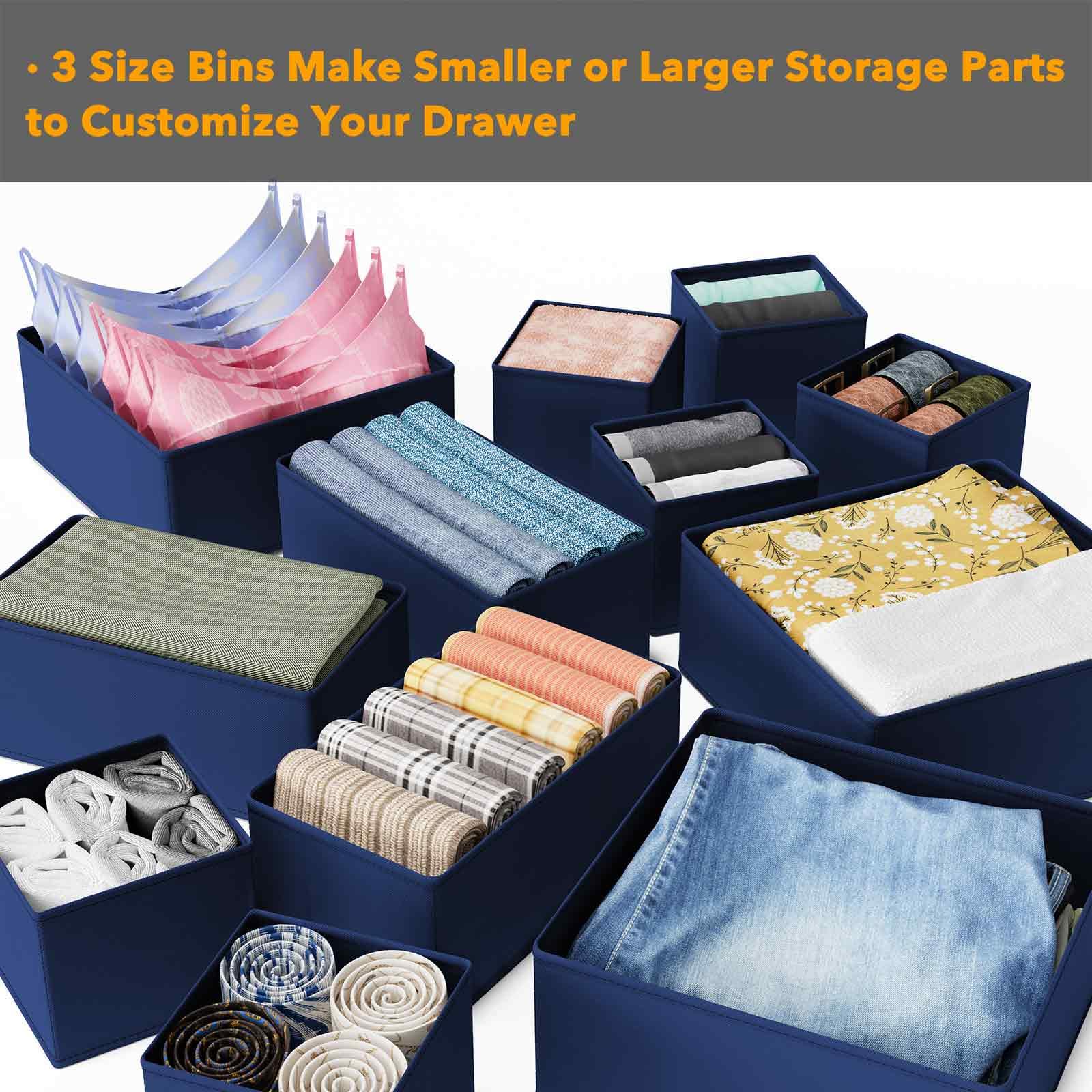 Foto 6 pulgar | Organizador De Cajones Spaceaid Para Ropa, Paquete De 12 (azul) - Venta Internacional.