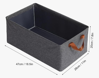 Foto 2 | 2 Cajas Organizador Plegable Armazón Metálico Hogar, Ropa