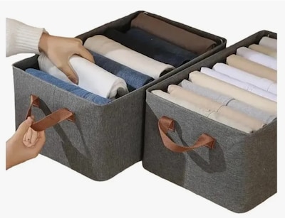 Foto 3 | 2 Cajas Organizador Plegable Armazón Metálico Hogar, Ropa