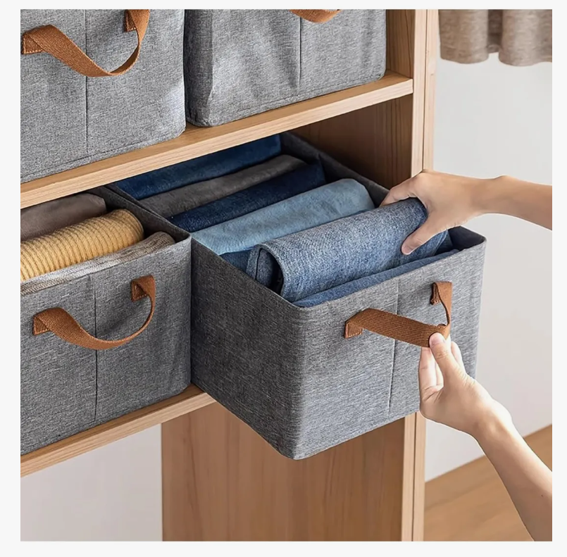 Foto 5 pulgar | 2 Cajas Organizador Plegable Armazón Metálico Hogar, Ropa