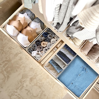Foto 5 | Set Organizador De Cajones Simple Houseware Plegable 12 Unidades Color Beige - Venta Internacional.