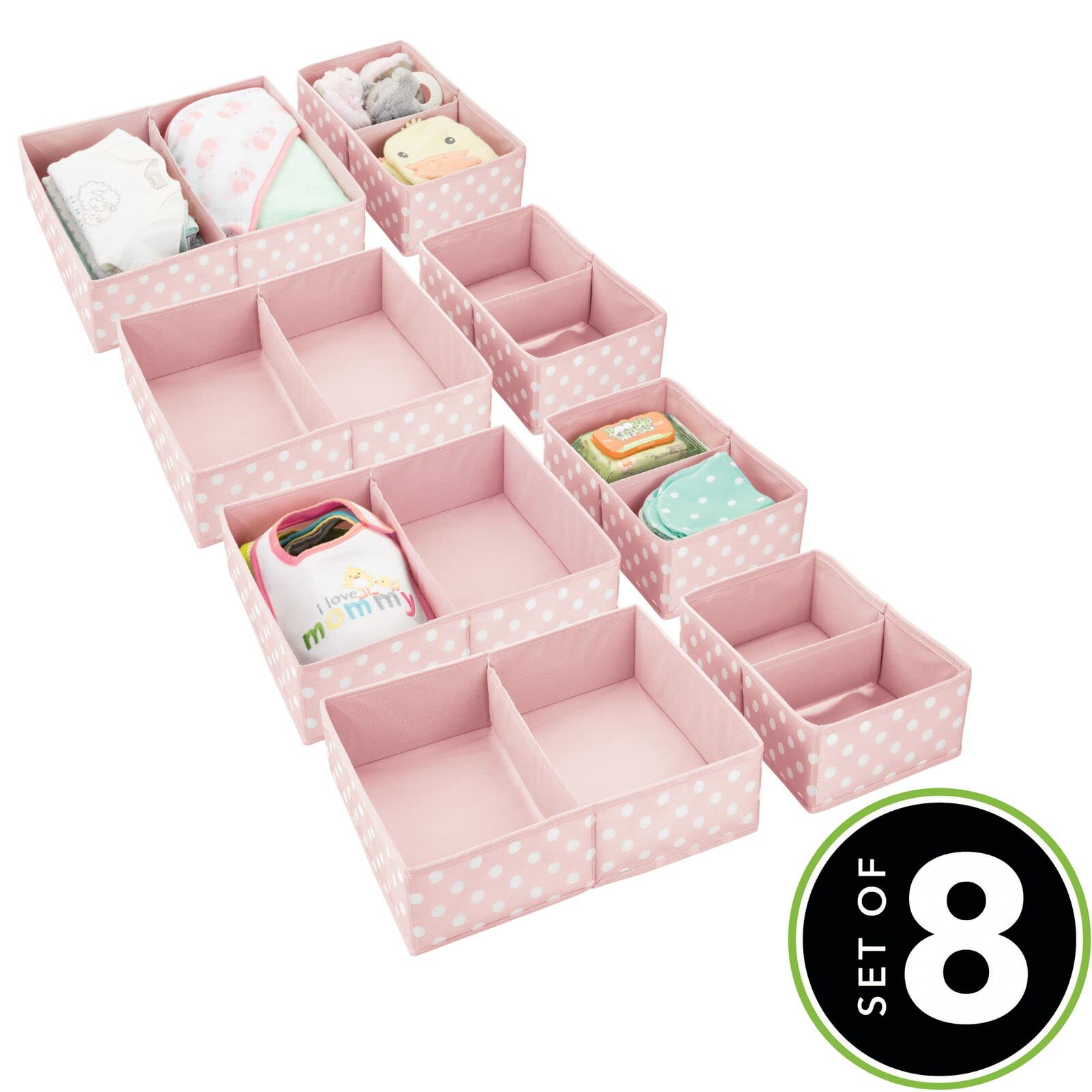 Foto 2 | Cajoneras Organizadoras Mdesign Para Bebés Y Niños  Color Rosa Y Blanco - Venta Internacional.