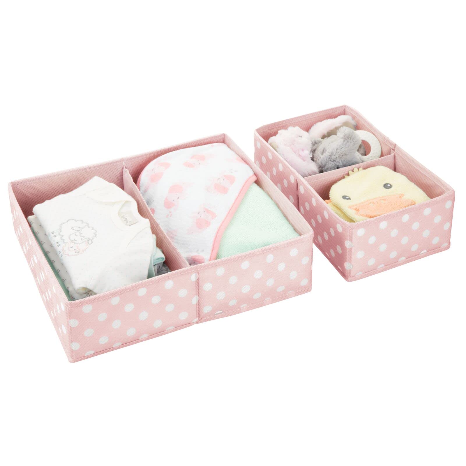 Foto 8 pulgar | Cajoneras Organizadoras Mdesign Para Bebés Y Niños  Color Rosa Y Blanco - Venta Internacional.
