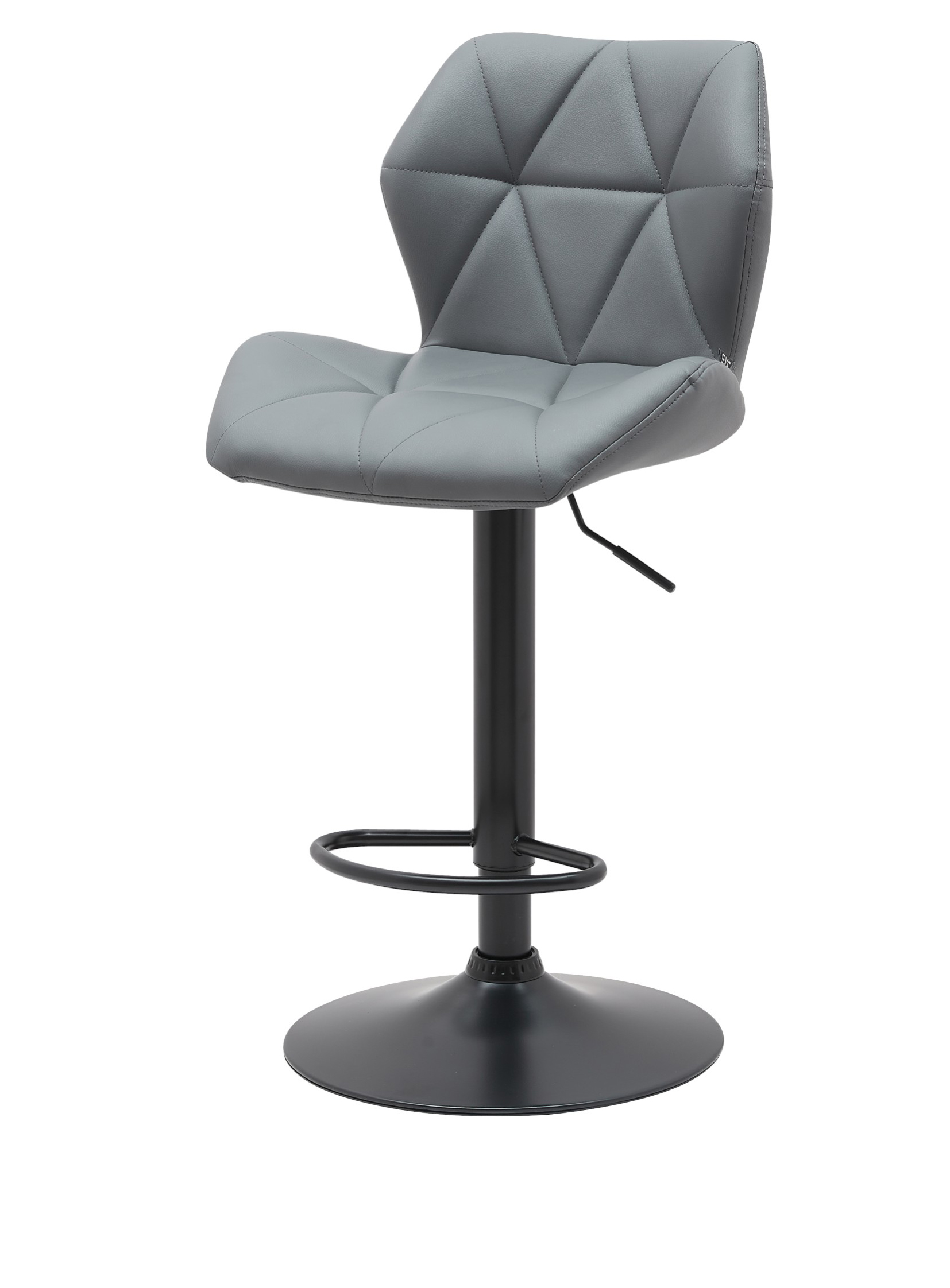 Foto 5 pulgar | Banco EKE Life Home 2040 Gris Giratorio Moderno con Respaldo para Cocina o Barra
