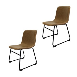Foto 1 | Set de 2 Sillas de Comedor Phoenix Mundoin Tapizado Pu Acero color Café