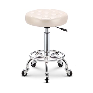 Foto 1 | Silla Giratoria de Piel Sintética Ilios Innova Ruedas color Beige