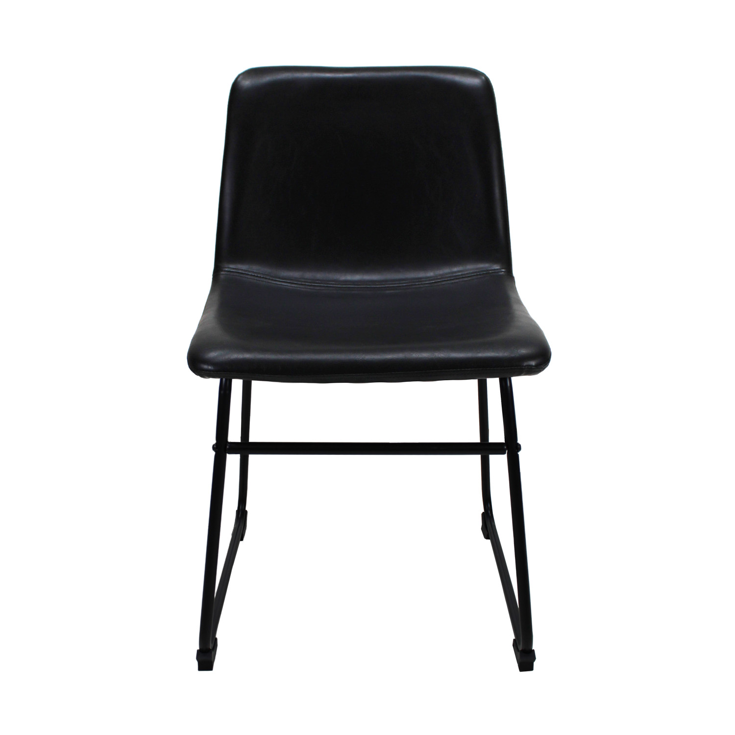 Foto 3 pulgar | Set de 2 Sillas De Comedor Phoenix Mundoin Tapizado Pu Acero color Negro