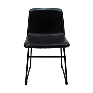 Foto 2 | Set de 2 Sillas De Comedor Phoenix Mundoin Tapizado Pu Acero color Negro