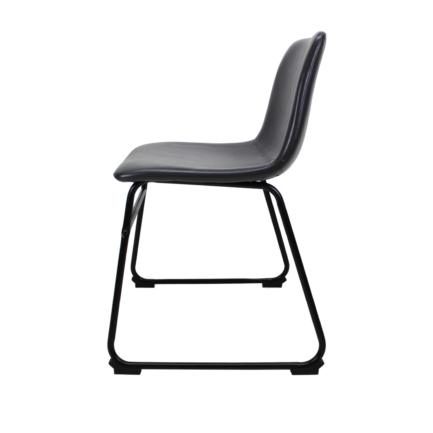 Foto 4 pulgar | Set de 2 Sillas De Comedor Phoenix Mundoin Tapizado Pu Acero color Negro