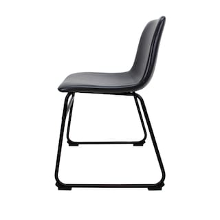 Foto 3 | Set de 2 Sillas De Comedor Phoenix Mundoin Tapizado Pu Acero color Negro