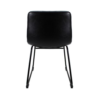 Foto 4 | Set de 2 Sillas De Comedor Phoenix Mundoin Tapizado Pu Acero color Negro