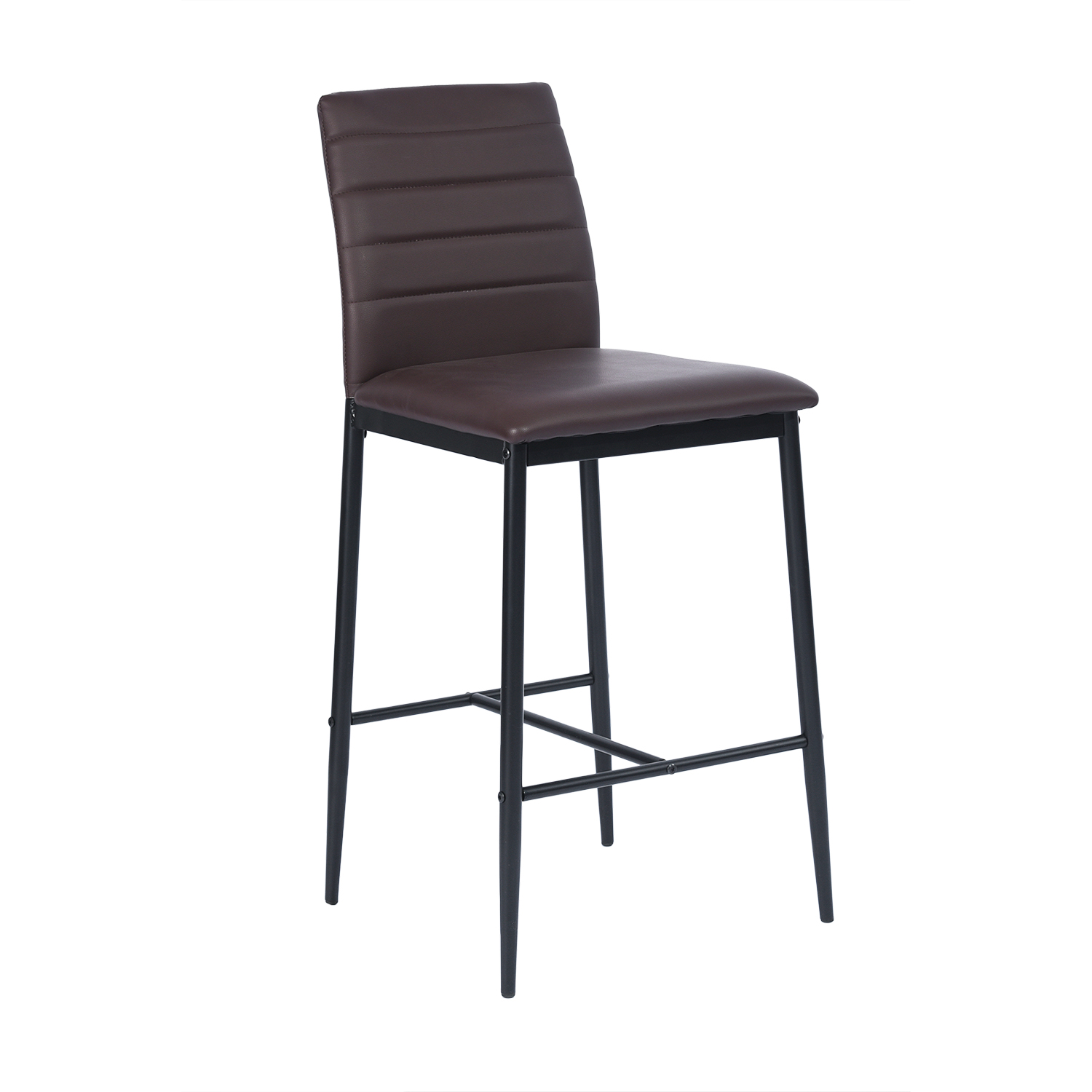 Foto 3 pulgar | Juego de Bancos con Respaldo Homemake Ann Barstool Brown A 2 Piezas color Marrón