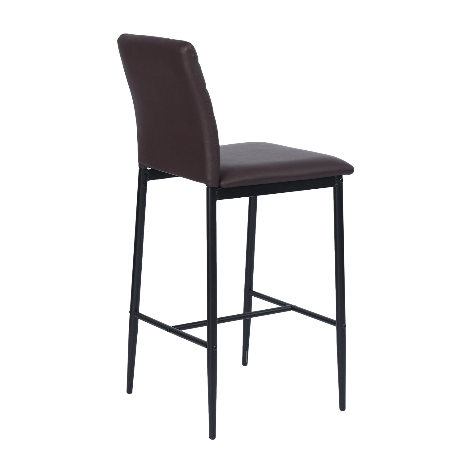 Foto 4 pulgar | Juego de Bancos con Respaldo Homemake Ann Barstool Brown A 2 Piezas color Marrón