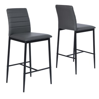 Foto 1 | Bancos Homemake Ann Barstool Grises 2 Piezas