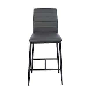 Foto 2 | Bancos Homemake Ann Barstool Grises 2 Piezas