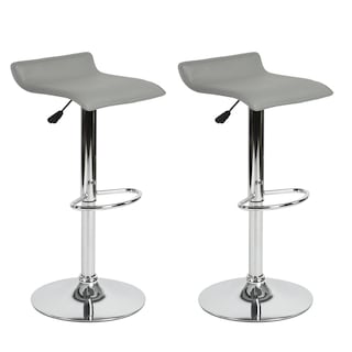 Foto 1 | Juego De 2 Bancos Con Respaldo Homemake Flanagan Gris