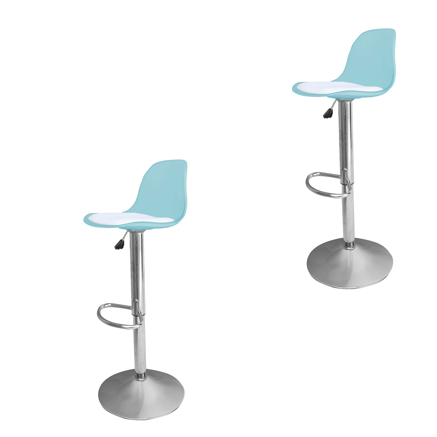 Juego De 2 Bancos Bossa Praga Azul $1,859